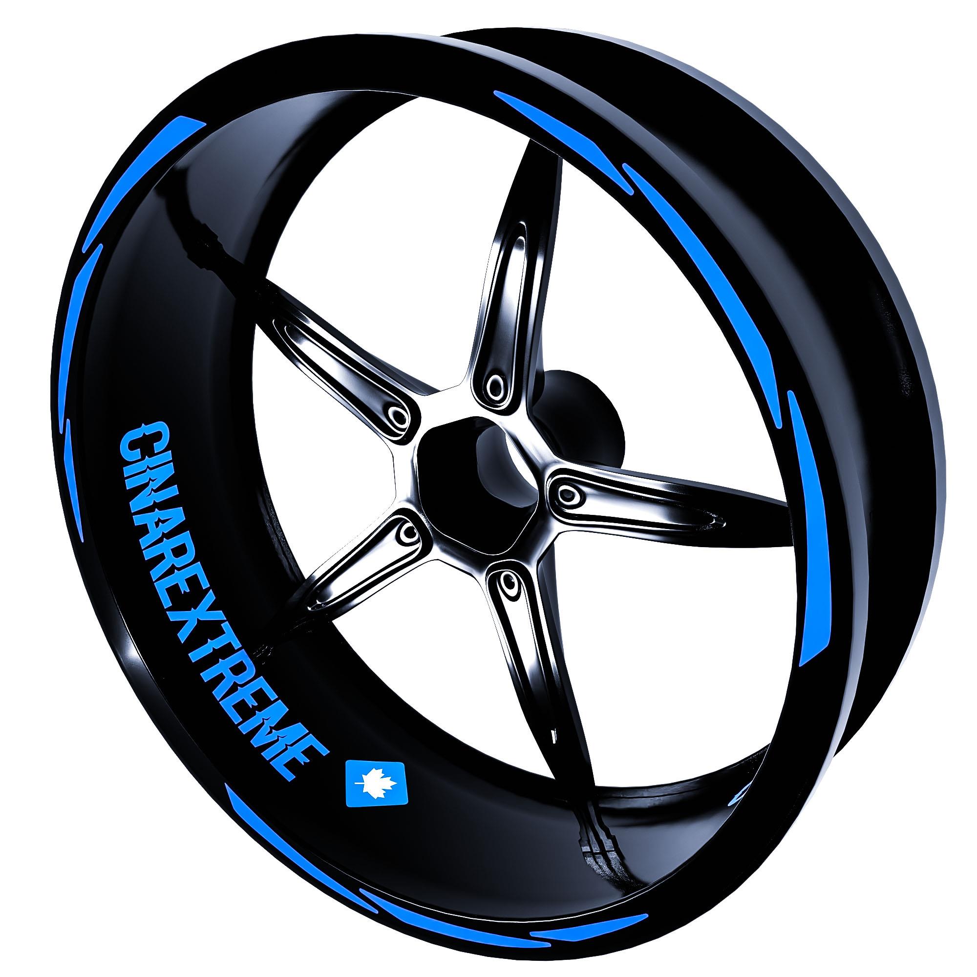 

3 шт дизайн Azur синий обод ленты колеса полосы наклейки наклейки CinarExtreme