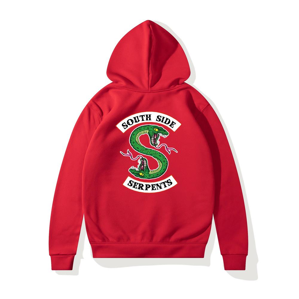 Hip Hop Riverdale South Side Serpents Women Hoodies Fleece Woman Harajuku Pullover Y2K Unisex Hoody Clothes Streetwear