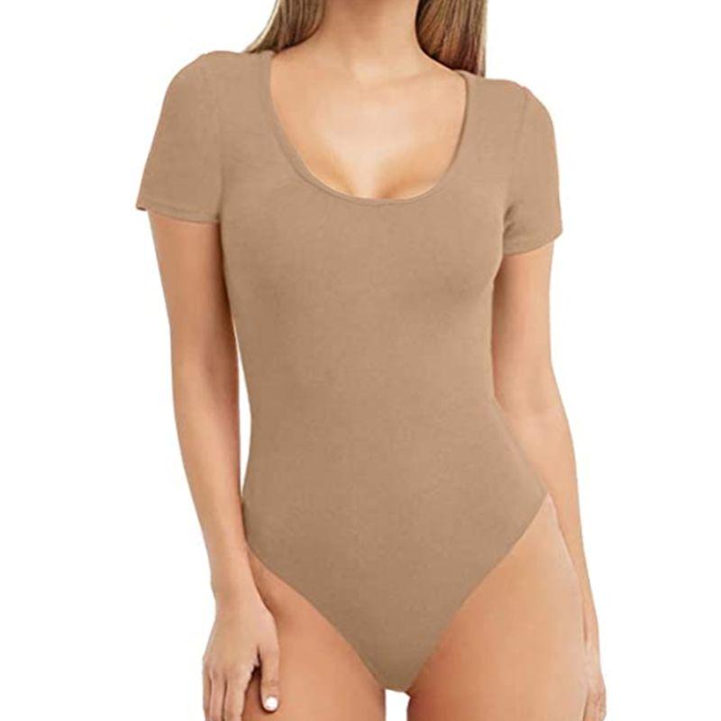 

Облегающий европейский и американский комбинезон с U-образным вырезом Apricot color M (54.50 kg-59.00 kg