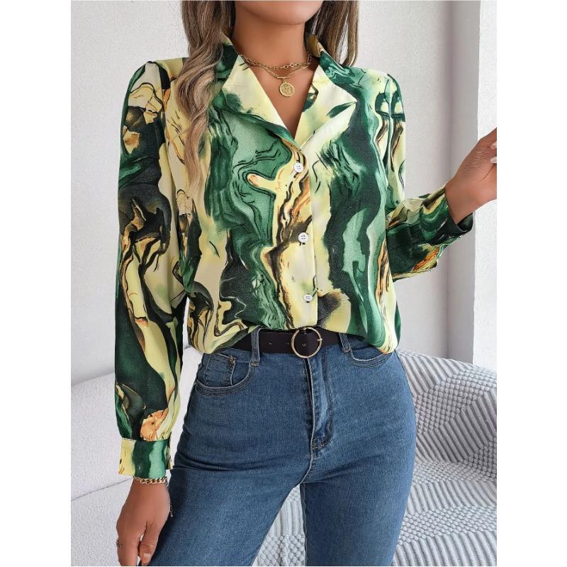 Herbst Winter Kontrastfarbige Hemden Damen 2025 Lässige Langarm Einreiher Bluse Elegante Büro Dame Kleidung