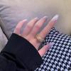 Knot Full Diamond Ring Luxury Hollow Multi-Layer Wide Version Exaggerated Female Niche Design Index Finger Ring Open Ring