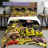 3pcs Duvet Cover Set (1*Duvet Cover + 2*Pillowcase, Without Core), Borussia Dortmund Print Bedding Set, Bedroom Decor, All‑Season, Birthday Gift