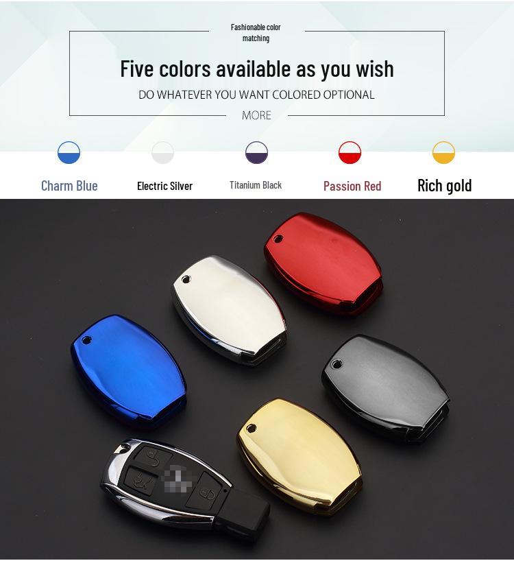 Mercedes Key Cover for E-Class, C-Class, C200L, E260L, CLA220, GLA200, GLC260L, GLS - Women's Design.