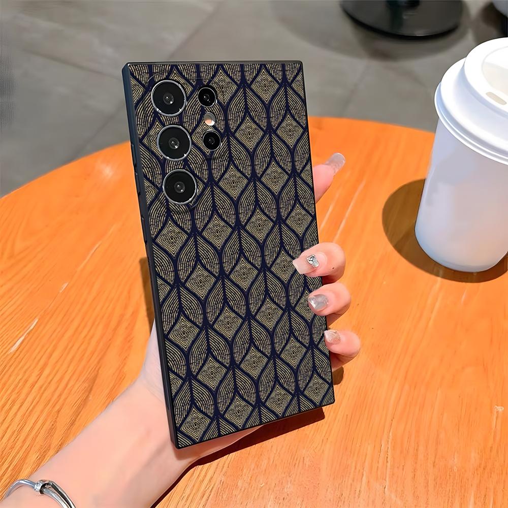 

African Style Fabric Print Phone Case For Samsung S26 S25 Ultra S24 S23 Fe S22 S20 S21 Plus A54 A34 A53 A16 Back Cover Samsung s21