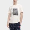 Fila X Études Striped Logo Print Crew Neck T-Shirt Men Tops White F11M326108F-IV