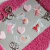 11 types of transparent mini zipper bag PVC pouch keyrings (options 10-11)