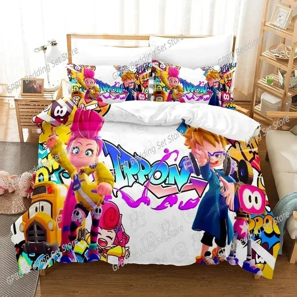 Luxury  New 3D Print Game Ninjala Bedding Set Single Twin Double Queen King Cal King Size Bed Linen Set