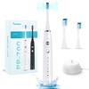 Pureplove Electric Toothbrush, Sonic Toothbrush, Quiet, 42,000 RPM, Wireless Charging, IPX7 Waterproof, Portable, Sterilizing, 5 Modes, Timer, Ultra-F