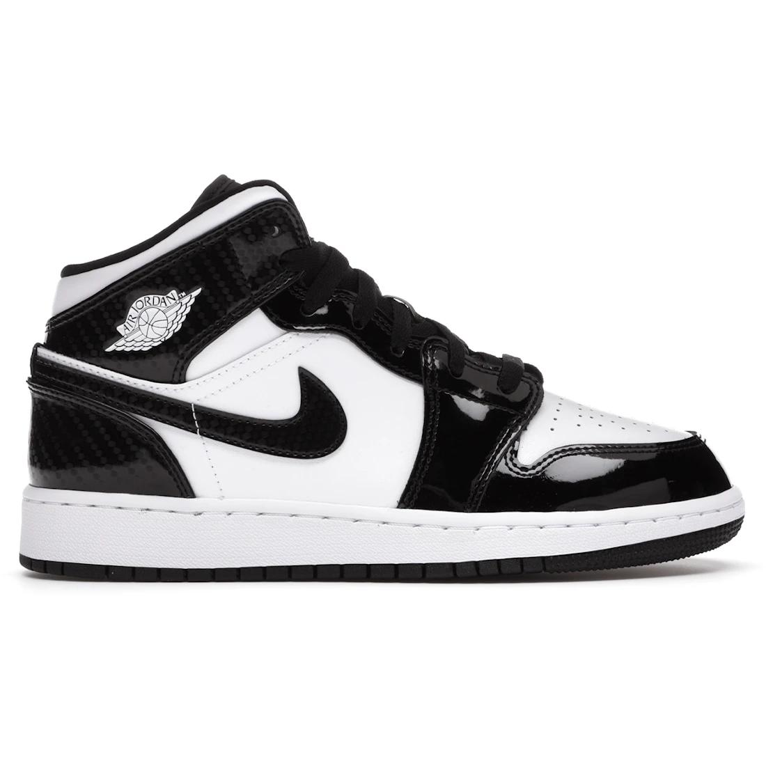 

Новые Jordan Air Jordan 1 Mid SE All-Star Weekend Патентная кожа Мид Топ GS Баскетбольные кроссовки D2192-001 35.5