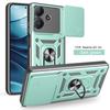 Für Realme Note 60 Hülle Realme Note 60X Cover Narzo n61 Magnetischer Ringhalter Rüstung Handyhülle Schiebefach Kamera Schutz Rückseite Abdeckung