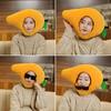 Mango Headgear Soft Simulation Fruit Hat Lovely Selfie Props Dress-up Headwear Cartoon Plush Hat Cosplay Costume Accessories Party Supplies