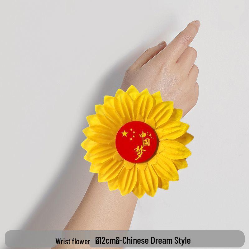 Sunflower Bracelet Corsage for Children's Sports Meet and Dance Performances