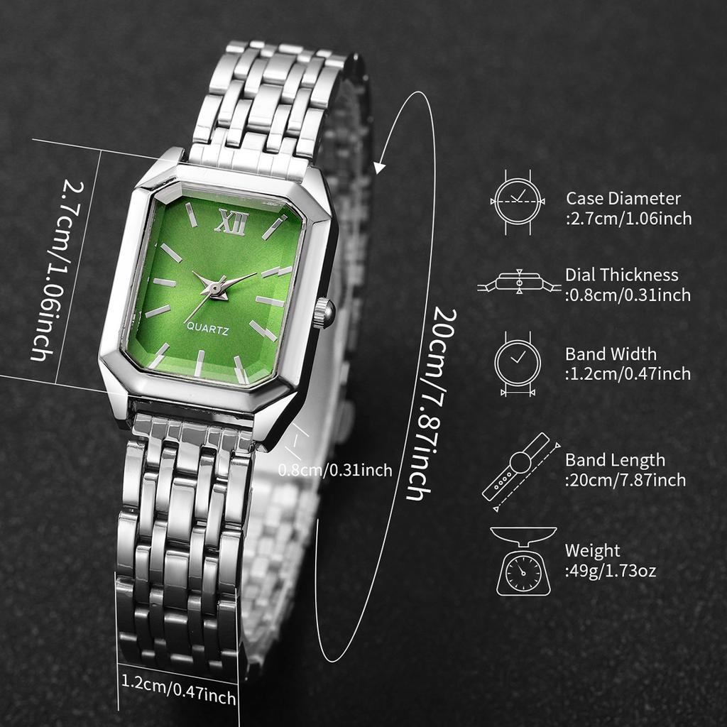 Fashion Rectangle Women Quartz Wristwatch Casual Ladies  Watches Girls Clock Reloj Mujer(Without Box)