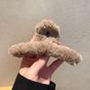 Plush Shark Hair Clip for Women - 2024 Autumn/Winter High-End Updo Accessory