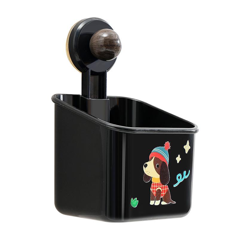 Suction Cup Wall Mounted Non Perforated Toilet and Bathroom Storage Rack