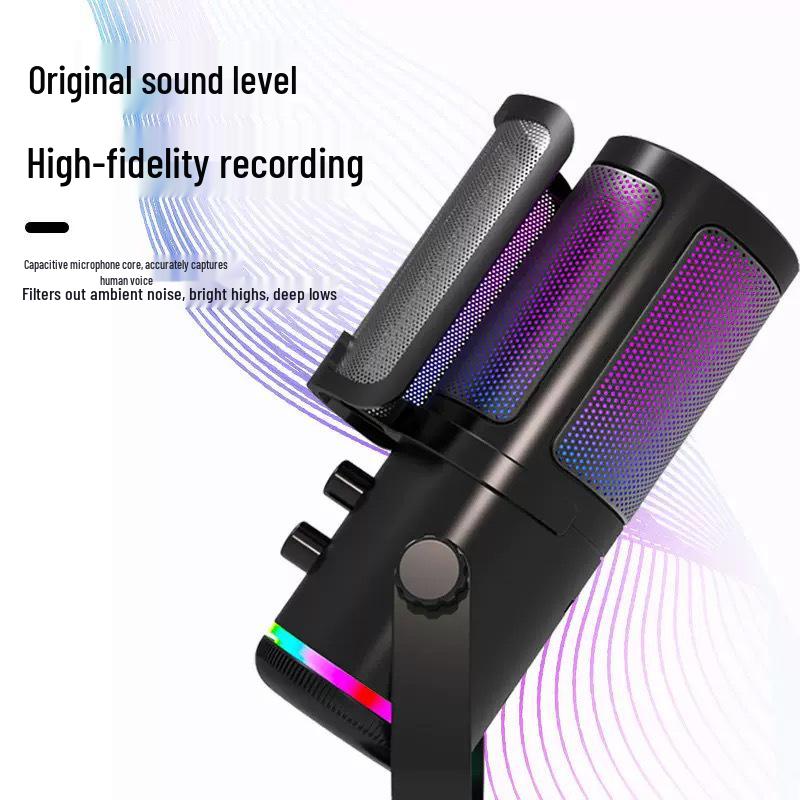 M16 RGB Esports USB Microphone for Mobile, Recording, and Live Streaming