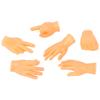 6 Pieces Tiny Hands Soft Multi?Shape Small Hand Model Finger Cots Toy for Cat Massage