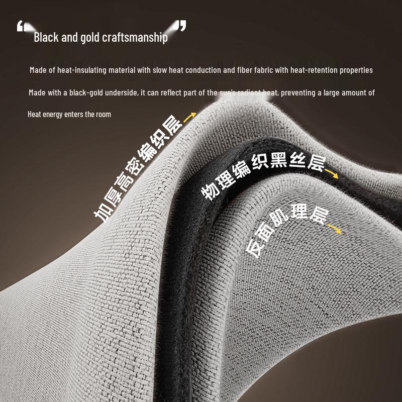 Double-Sided Blackout Door Curtain - New Style, Simple Design for Bedroom or Living Room