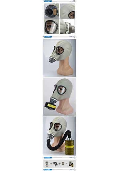 MF1A Full Face Gas Mask for Hydrogen Sulfide, Ammonia & Carbon Monoxide Protection