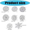 Artistic Snowflake Pendant Silicones Molds For Kids Christmas Party Activity Detailed Edges Definition