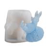 Plaster Aromatherapy Candle Molds 3D Candle Making Mold Egg Rabbit Gypsum Mold for Home Decor,Art Crafts Ornaments
