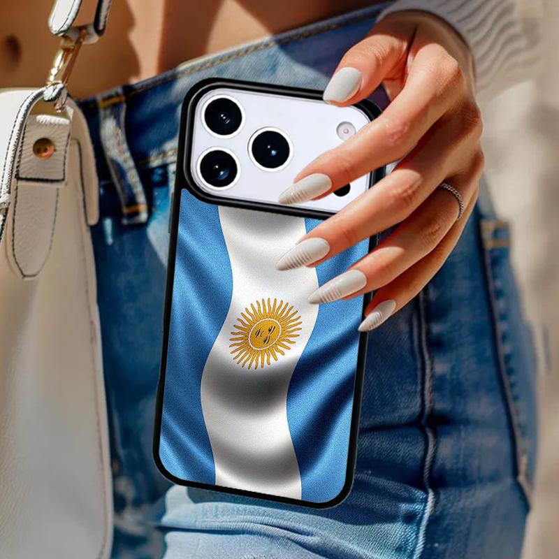 Argentinische Nationalflagge Handyhülle Für iPhone 17 Air 14 15 13 12 Max Hülle Für Apple 14 15 16 16e 11 Pro Max Plus Hülle