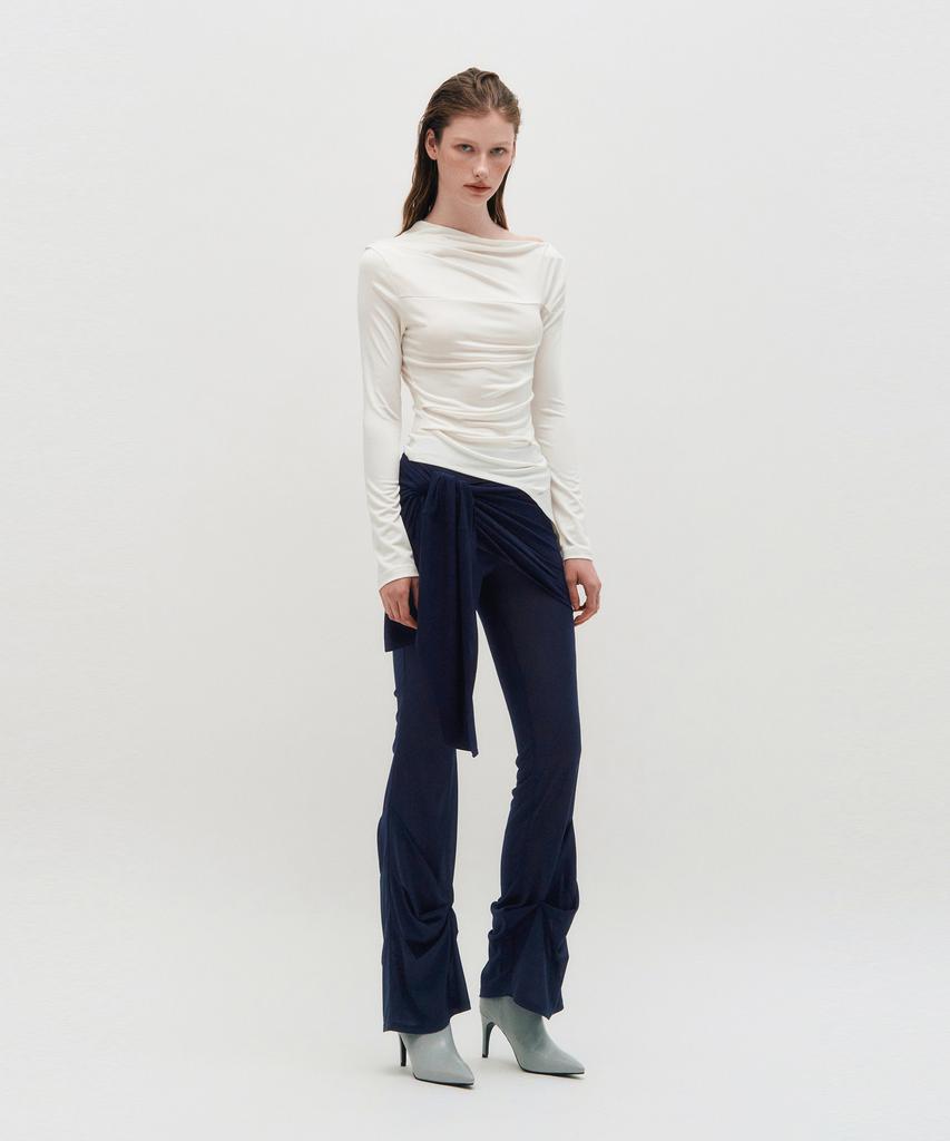 Kimjisu Sheer Layering Pants _ Navy