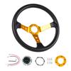 Universal 14inch 350mm Car Racing Steering Wheels Aluminium PU Deep Corn Dish Sport Drifting Steering Wheel STW020