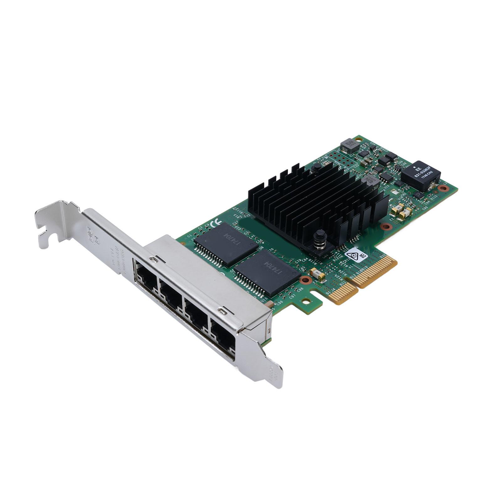 

Мережева карта Ethernet Server Adapter I350-T4 чотирипортова PCIE гігабітна 10 100 1000 Мбіт/с для Win для