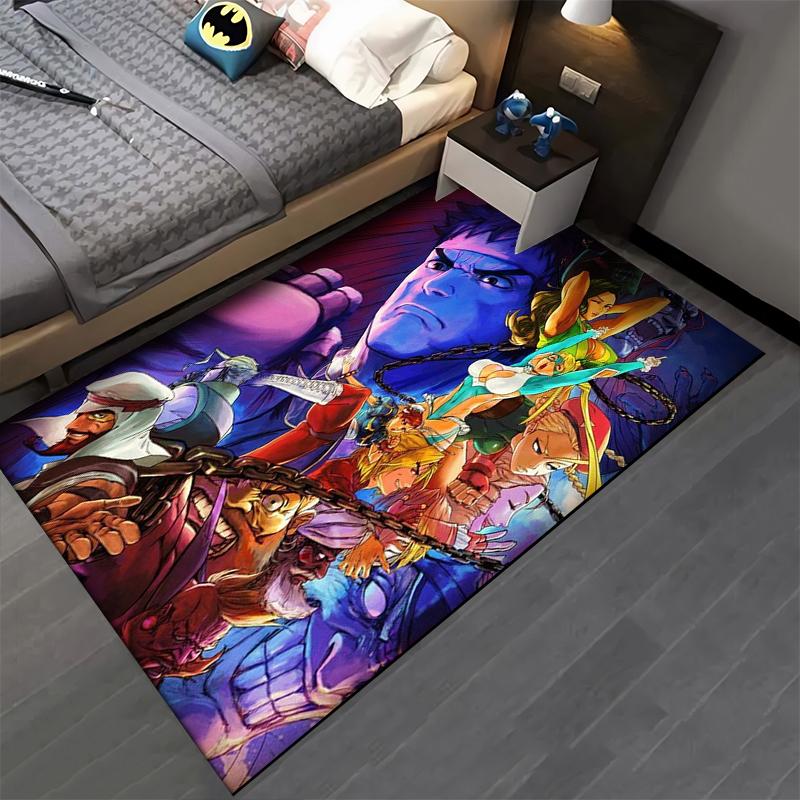 "Colorful Cartoon Characters Decorative Carpet for Living Room Decor" Suitable for use as an anti-slip for living room bedroom sofas