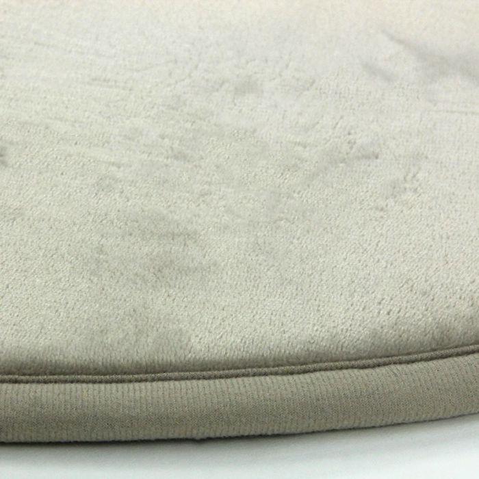Extra-soft Ecru Round Rug Diam.70