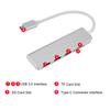 2 In 1 Type C Hub To 3 USB 3.0 Interfaces with TF   SD Card Slots