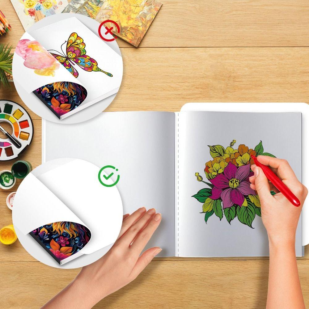 Tierdesigns Malbuch für Erwachsene Komplexe Designs Kritzelbuch Entspannung Geschenk