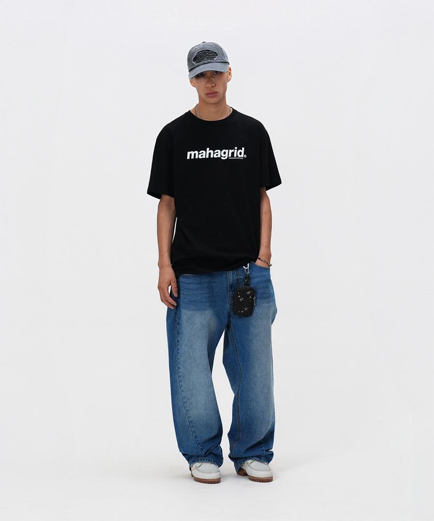 MAHAGRID Basic Logo Tee Black(Mg2Cmmt502A)