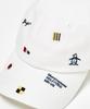 Cap Flying Pattern Dungaree Material Baseball Cap Golf MG5SCP03U WH00 [Munsingwear] (White)