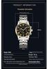 Sanda Men's Waterproof Luminous Quartz Watch - Fashionable Three-Eye Six-Hand Design with Steel Band.