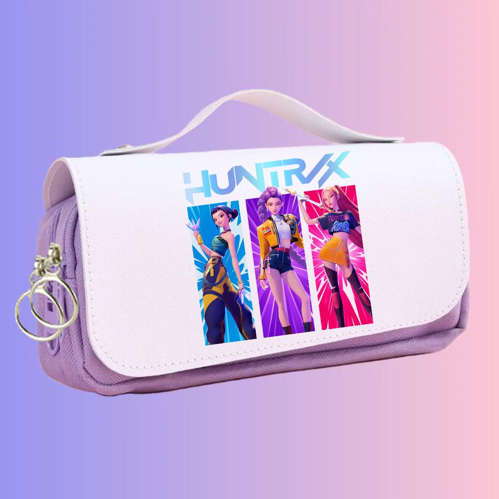 KPOP Anime Demon Hunter Girl Group Pencil Case - Large Capacity Student Stationery Box