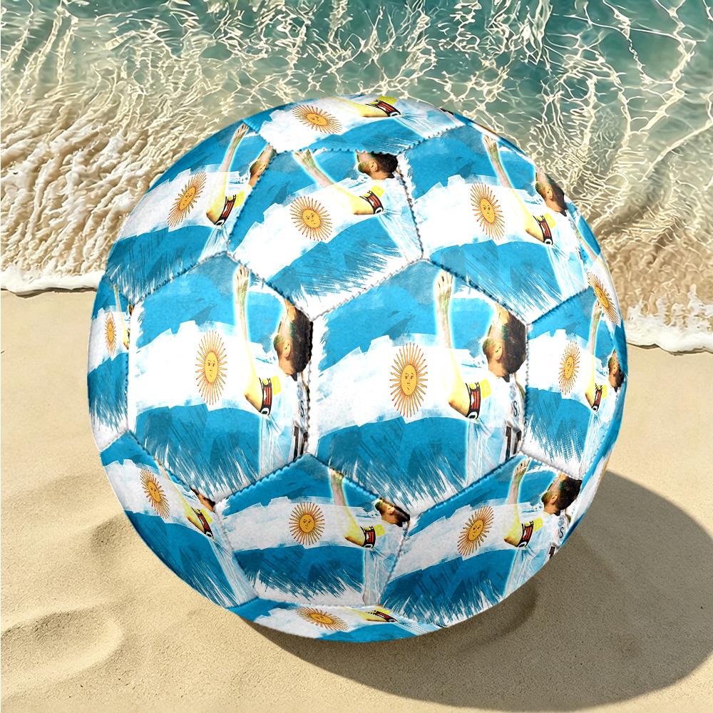 1pc Argentina Celebration Soccer Ball Size 5, Suitable for Practice Matches/tournament Training for Sports, Lightweight and Durable. c70118