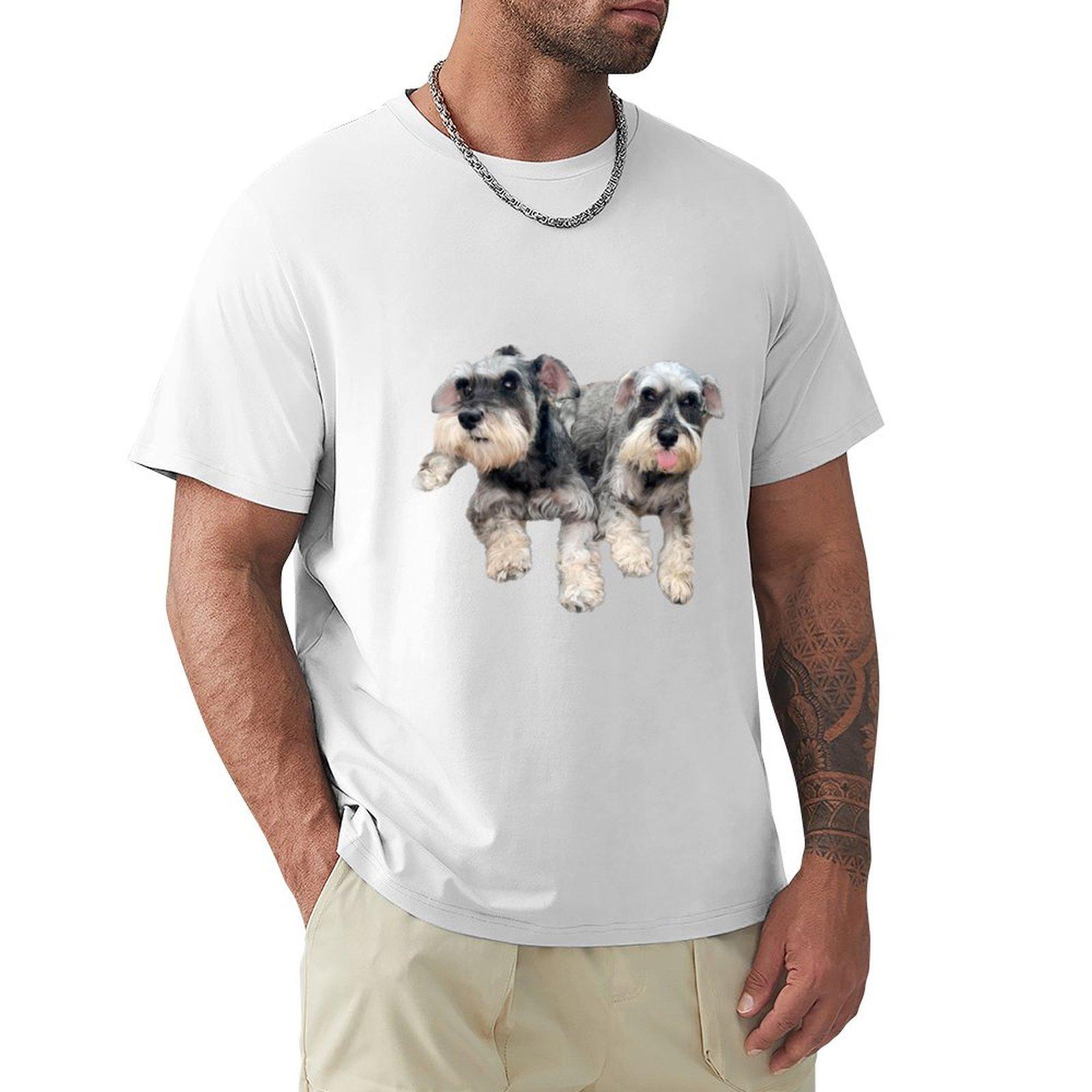 Cheeky Schnauzers Tshirt Long Lasting Casual Tshirt S