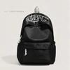 Schoolbag1011 Summer New Casual Simple Style Backpack Student High Value Large Capacity Personalized Letter Embroidery Schoolbag