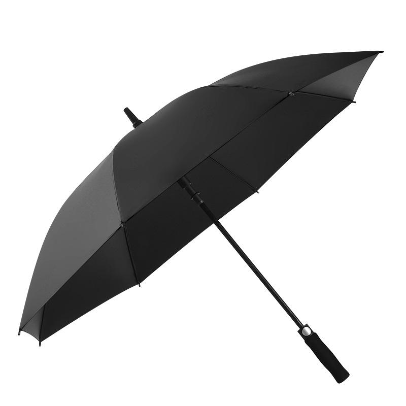 125cm Durable Business Semi-Automatic Long Handle Sunscreen Umbrella