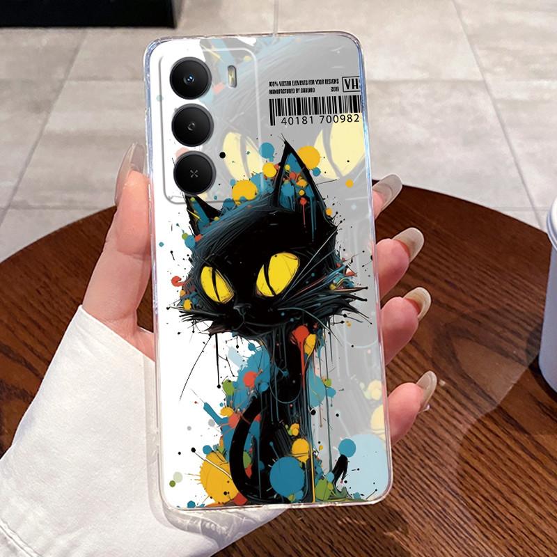 Casing For Realme C71 Case RMX5303 Silicone Aesthetic Cute Cat Cartoon Fashion Astronaut Transparent Cover C71 Realme Phone Case