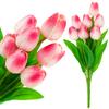 Bouquet of Pink Foam Tulips 7pcs Artificial Flowers Like Real For a Vase