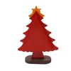 Vintage Wooden Christmas Tree Ornament Desktop Diy Mini Pine Tree with Mini Ornament for Xams Home Decor