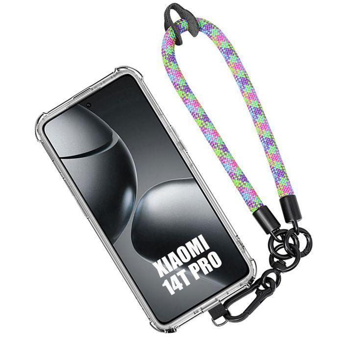 Coque pour Xiaomi 14T Pro - avec Bracelet Multicolore Amovible - E.F.Connection