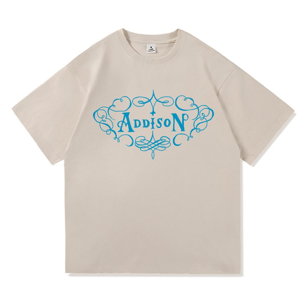 Addison Rae 2025 Album Nou Addison Tricou Modă Retro Îmbrăcăminte Vintage Harajuku de Înaltă Calitate Topuri Tricouri Bumbac