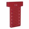 T-square, T-ruler, direct marking, aluminum, high-precision carpenter's marking tool, right-angle gauge, measurement tool (red)