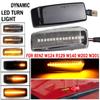 2Pcs Dynamic Amber LED Side Marker Light Blinker Turn Signal Lamps For Mercedes For Benz C E S SL CLASS W201 190 W202 W124 W140