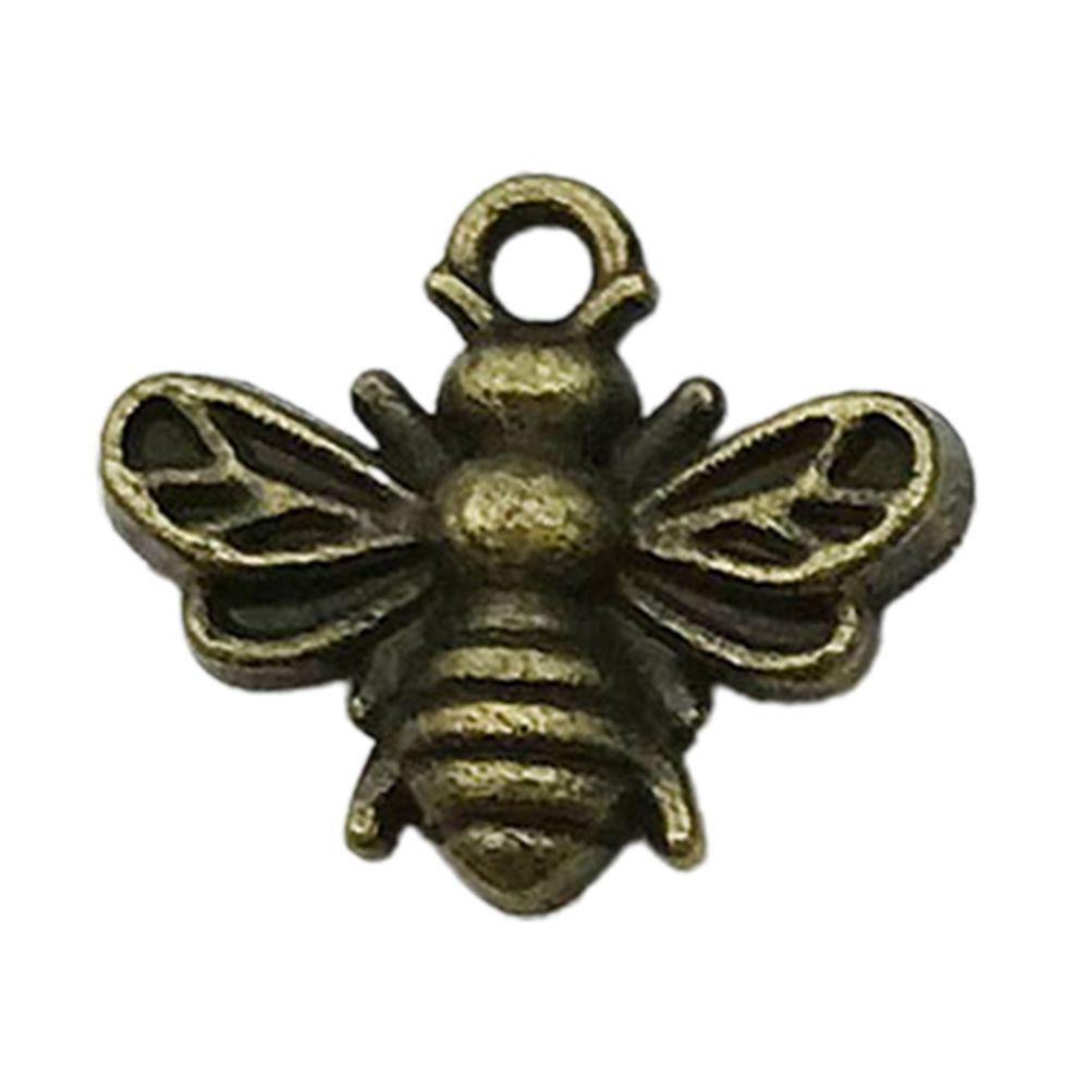 Multi-color Alloy Bee Pendant Charm for DIY Bracelets and Necklaces