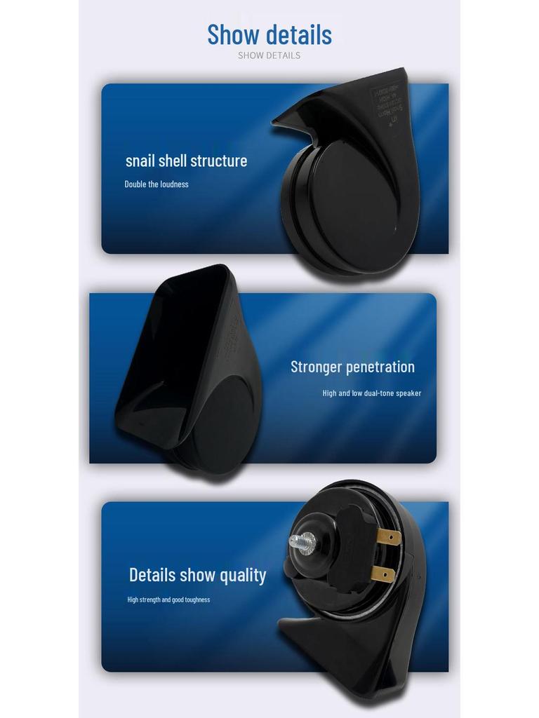 Snail Car Horn for Dongfeng Fengxing S50EV, Jingyi S50T5, and Lingzhi M5EV M7